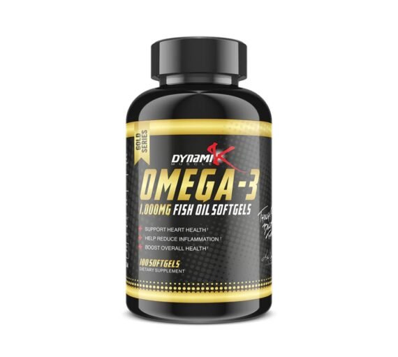 Dynamik Omega-3 1000mg Fish Oil Gold Series 100 Softgels