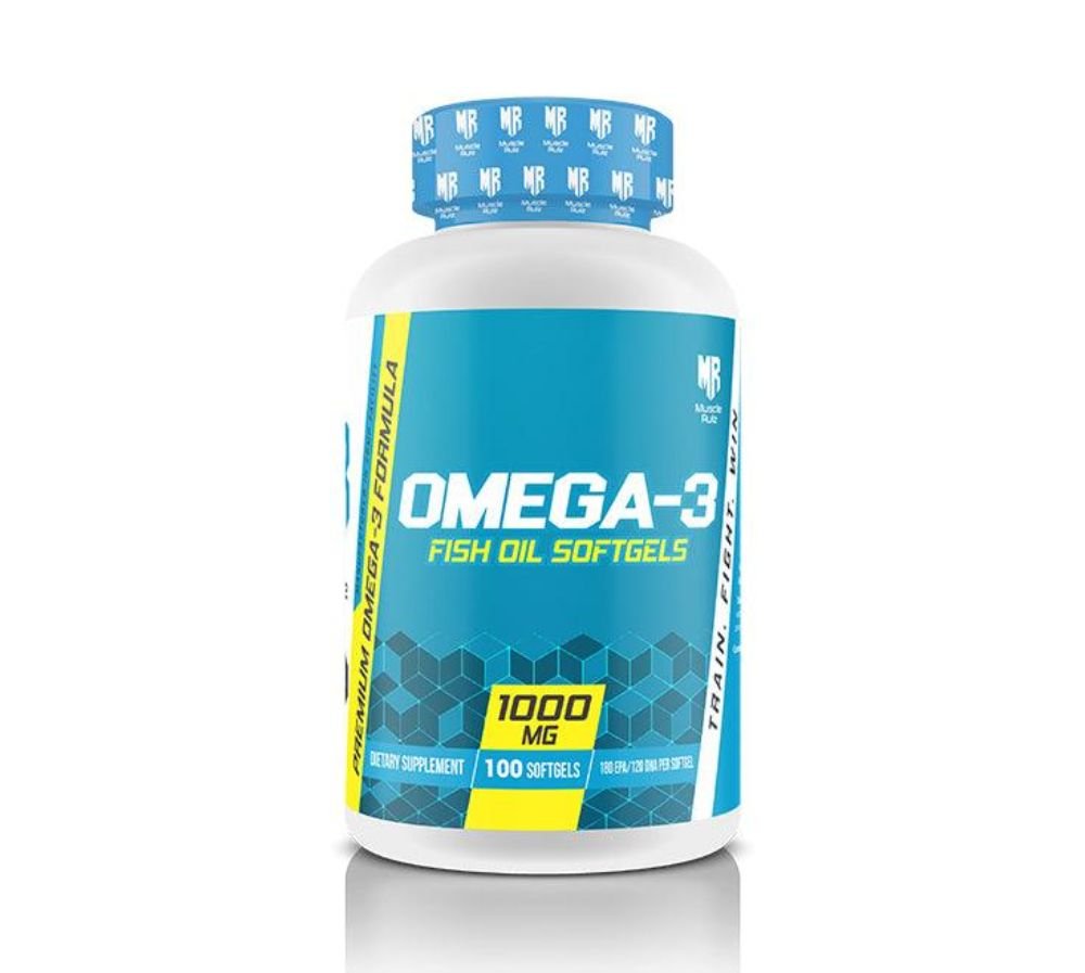 Muscle Rulz Omega-3 Fish Oil 1000 Mg 100 Softgels