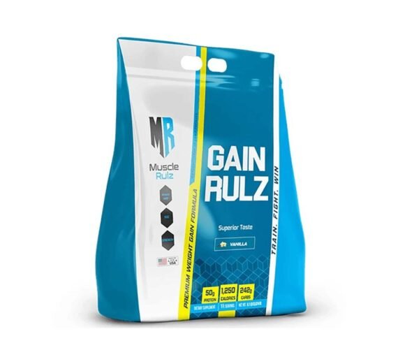 Muscle Rulz Gain Rulz 1250 Calories Per Serving, Mass Gainer 8Lb