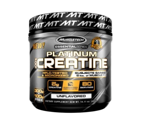Muscletech Platinum Creatine 400g Unflavored 80Servings
