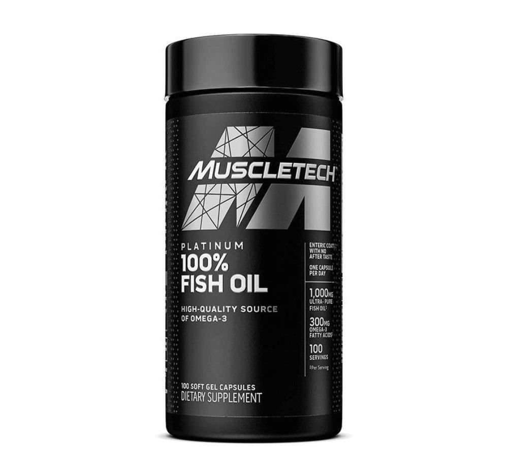 Muscletech Platinum 100% Omega Fish Oil 100 Softgels