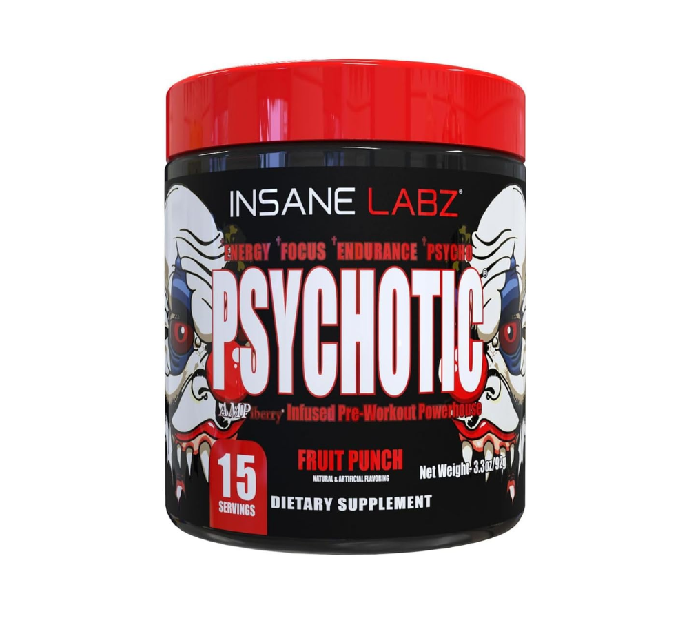 Insane Labz Psychotic High Stimulant Pre Workout Powder 15 Servings