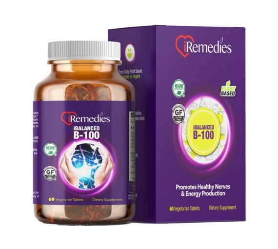 iRemedies iBalanced B-100 Plant Based B Complex 60 Vegetarian Tablets