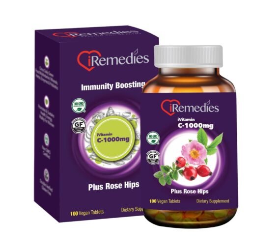 iremedies Vitamin C 1000Mg Tablets Plus Rose Hips 100Servings