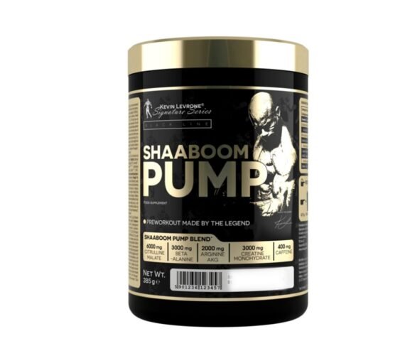 Kevin Levrone Shaaboom Pump Pre-Workout 385g for energy, strength, and muscle pump