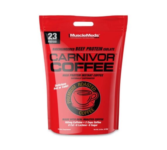 MuscleMeds Carnivor High Protein Coffee Naturally Caffeinated Energy Boost 2lb