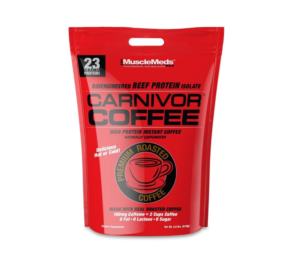 MuscleMeds Carnivor High Protein Coffee Naturally Caffeinated Energy Boost 2lb