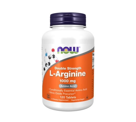 Now L-Arginine Double Strength 120 Capsules
