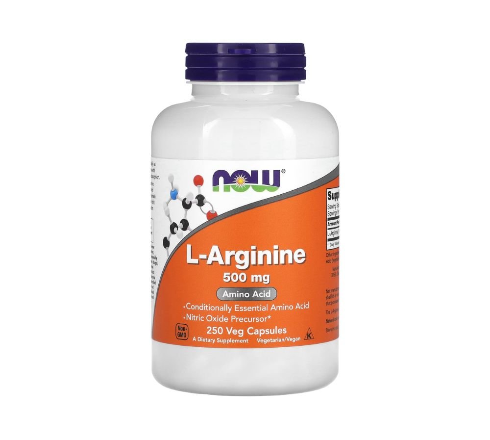 Now L-Arginine Double Strength 500Mg 250 Capsules