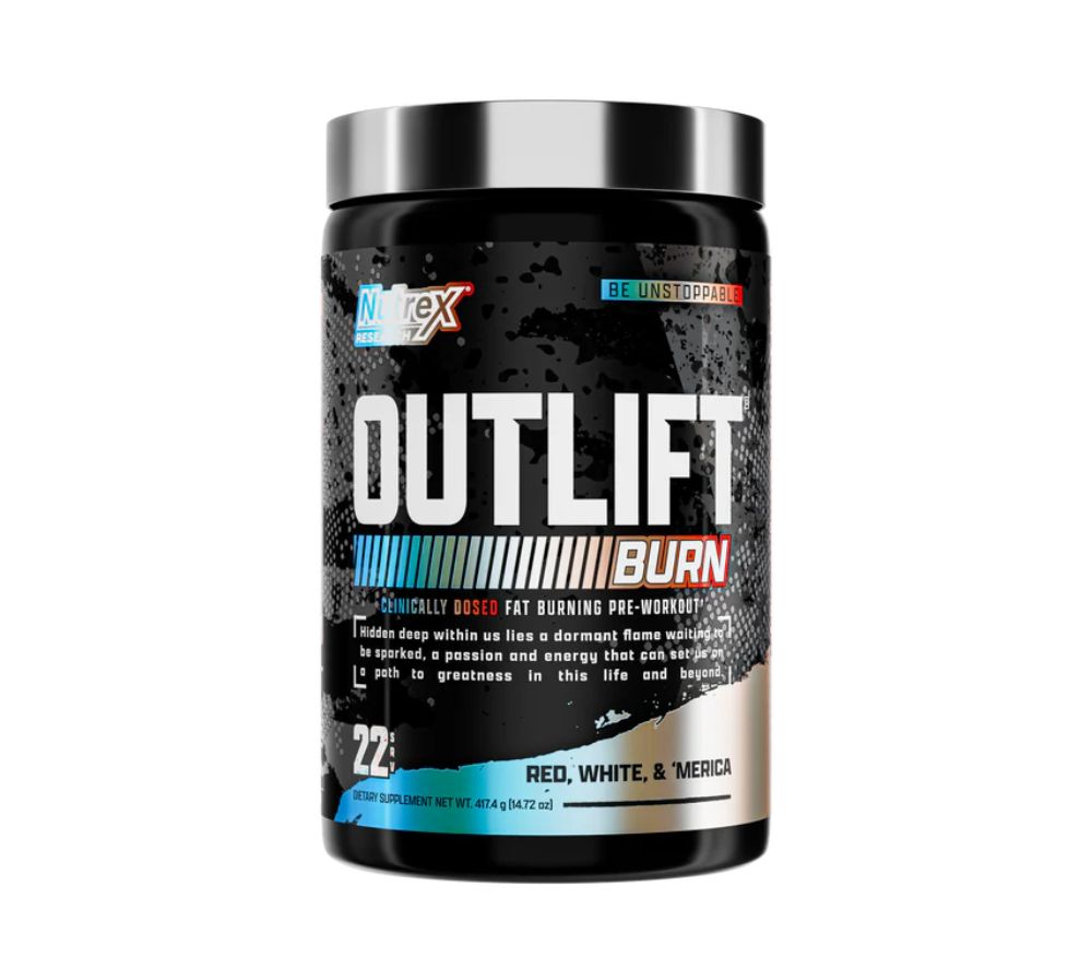 Nutrex Research Outlift Burn Clinically Dosed Fat-burning Pre-workout 22 Servings