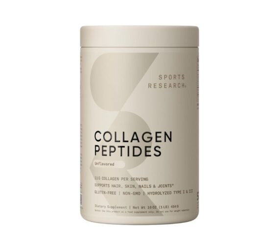 Sports Research Grass-Fed Collagen Peptides Powder 1Lb