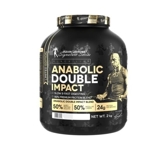 Kevin Levrone Anabolic Double Impact is a high-quality protein powder formulated to support muscle growth, recovery, and overall athletic performance.