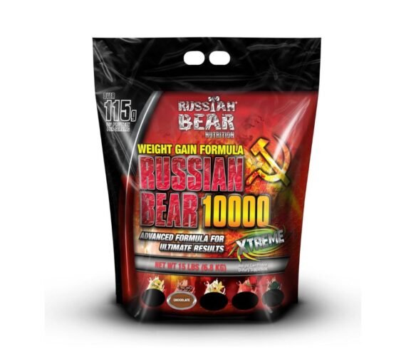 RUSSIAN BEAR 10000 Weight Gainer Bag Chocolate 15 lb