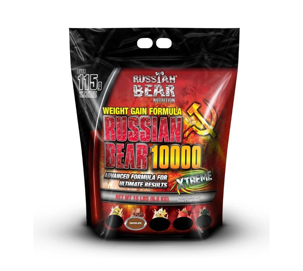 RUSSIAN BEAR 10000 Weight Gainer Bag Chocolate 15 lb