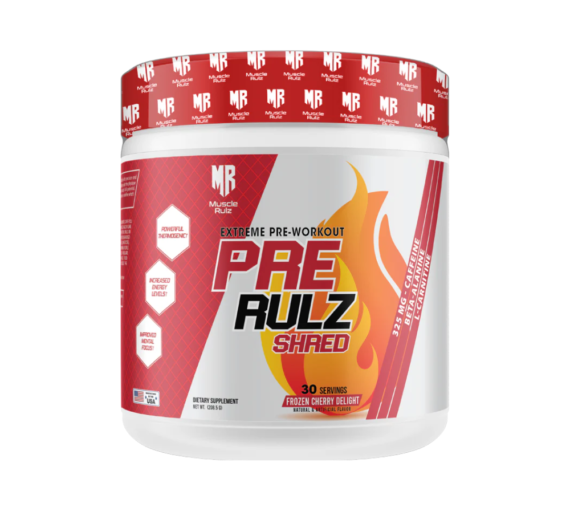 Muscle Rulz PRE RULZ Shred 30 Servings Pre-Workout with Fat Burner