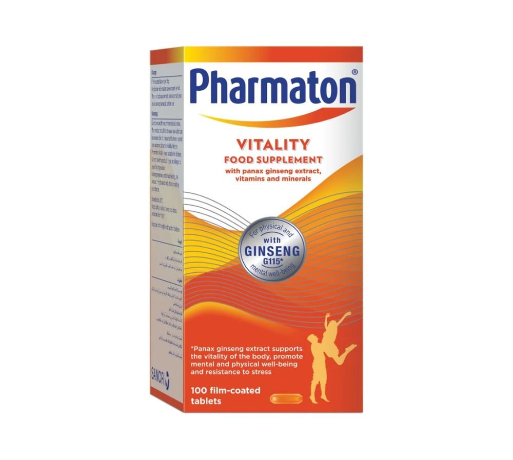 Pharmaton Vitality, 100 Tablets, Relief of Short Periods of Daily Fatigue