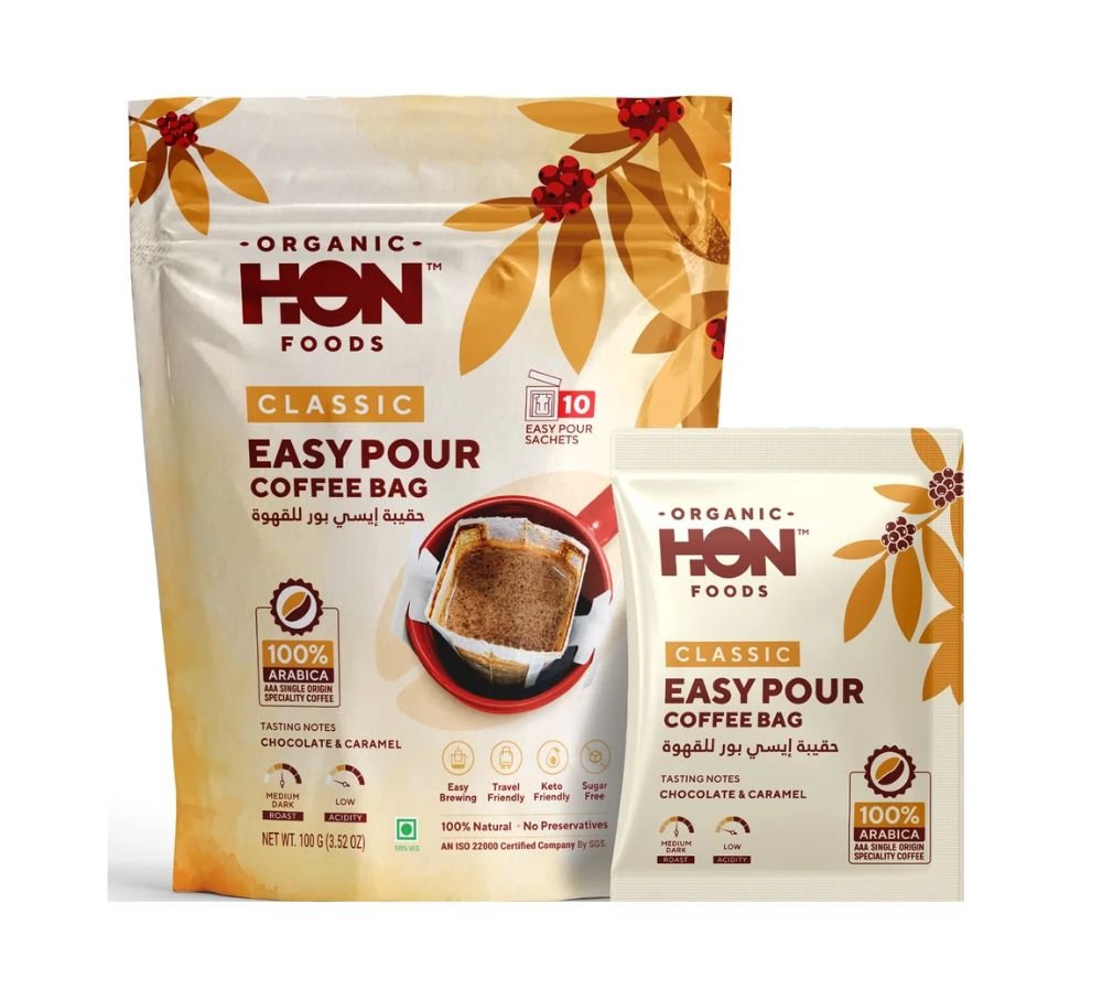 HON FOODS Classic Easy Pour Coffee Bag (Pack of 10 Sachet)