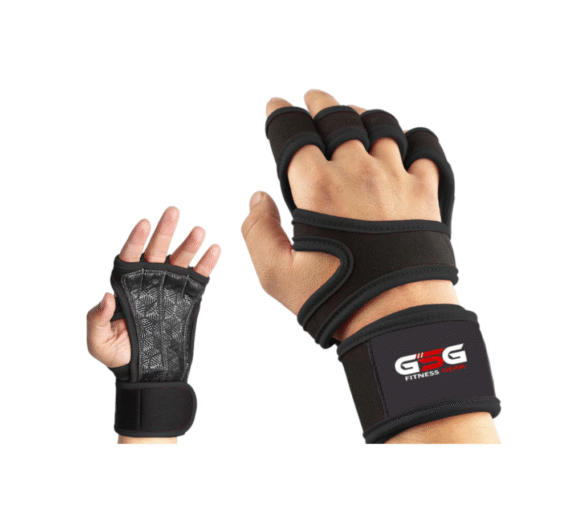 Fitness Workout Gloves - Plain Black