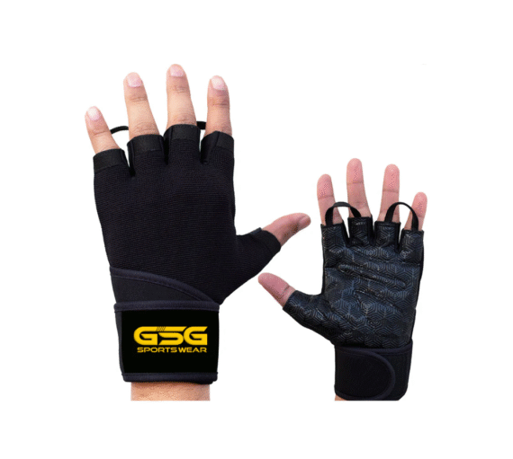 Weightlifting Gym Gloves - Black