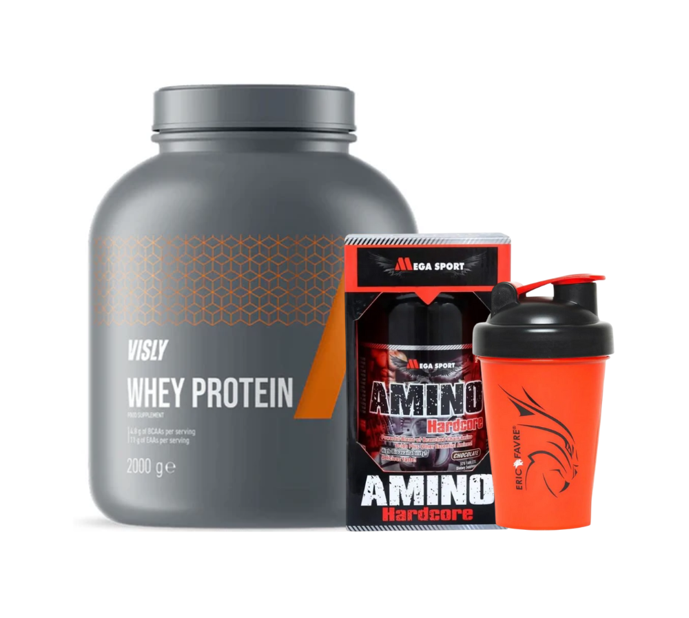 Visly Whey Protein + Megasport Amino + Shaker