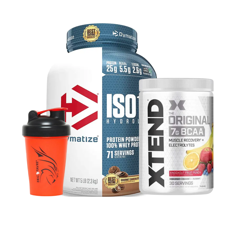 Dymatize ISO 100 + Xtend BCAA + Shaker