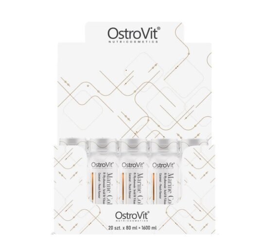 Ostrovit Marine Collagen Shot Coconut & Peach 80ml Pack of 20