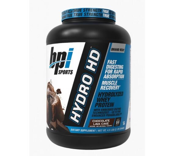 BPI Sports Hydro HD – Hydrolyzed Whey Protein (Chocolate Lava Cake, 4.8 lbs)