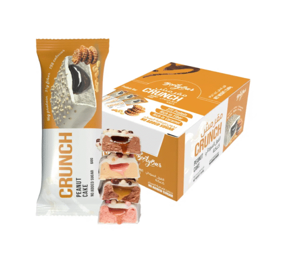 BootyBar Crunch Peanut Cake Protein Bar 60g (Box of 12)