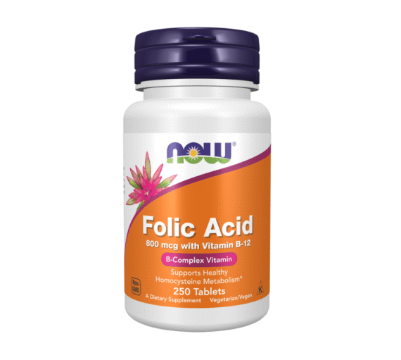 Folic Acid 800 mcg with Vitamin B-12 Tablets