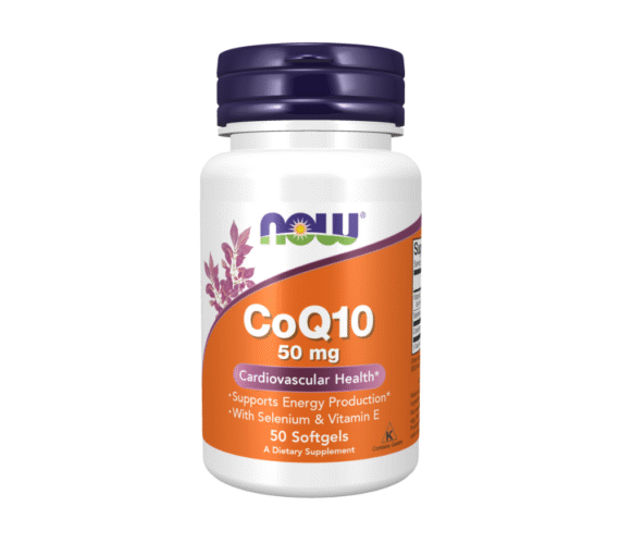 NOW Foods CoQ10 50 mg with Selenium & Vitamin E – 50 Softgels