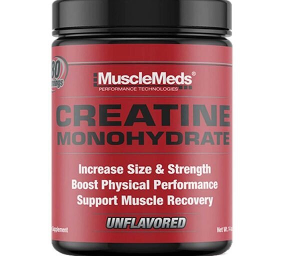 MuscleMeds Creatine Monohydrate, Unflavored, 400 Gm, Increase Size & Strength