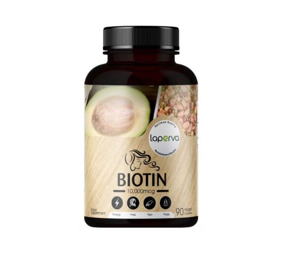 Laperva Biotin 10000 mcg 90 Veggie Capsules