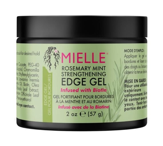 Mielle Organics Rosemary Mint Strengthening Edge Gel For Sleeking And Taming Hair