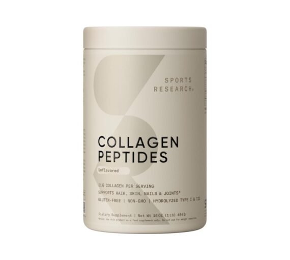Sports Research Grass-Fed Collagen Peptides Unflavored 1LB