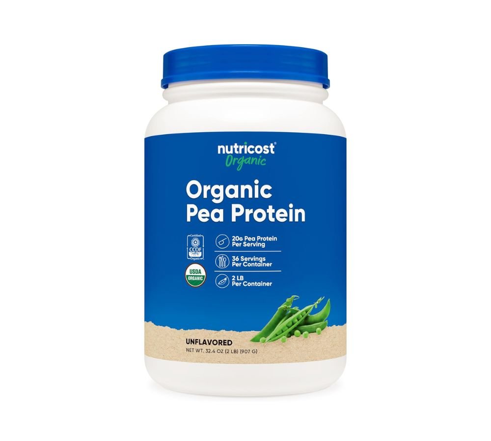 Nutricost Organic Pea Protein Isolate Powder (2LBS)