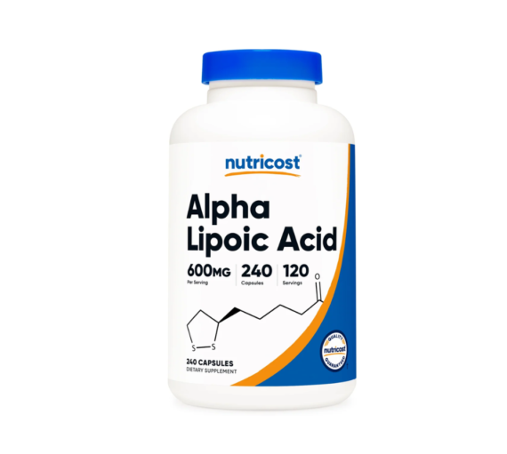 Nutricost Alpha Lipoic Acid 600mg, 240 Vegetarian Capsules