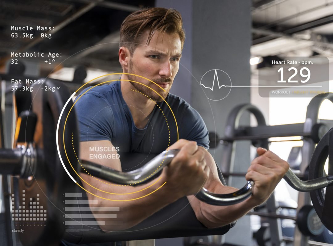 data-stats-around-person-doing-physical-activity